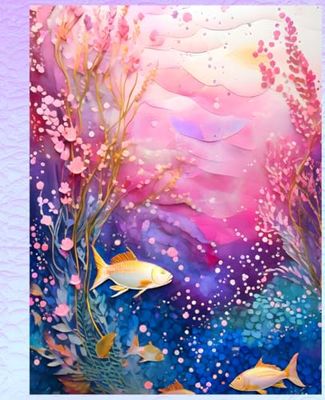 MERMAIDS LAIR COMPOSITION NOTEBOOK Diary Journal - Fish Coral Reef- Seaside Beach Cottage Ocean Sea Marine Aquatic Girl Teen GIFT: ֍7.25x9.5 Wide ... Homeschool High School Ivy League University