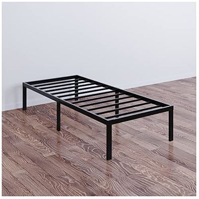 Dreamzie Metalen Onderstel voor Bed - Voor Matras 90x200 cm - Voor Tweepersoonsbedden of Matrassen - Stevige, eenvoudige montage, grote opbergruimte - Zwart Bedframe