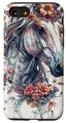 Horse With Flowers In Mane Case for iPhone SE (2020) / 7 / 8