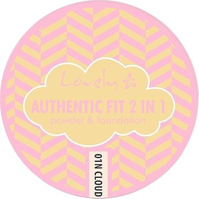 Lovely Trucco e Polvere 2 in 1 Authentic Fit N3 - Base compatta ad alta copertura e finitura naturale per un look perfetto