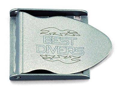 Best Divers FI0102/25 bältesspänne rostfritt stål unisex – vuxna, grå, en storlek