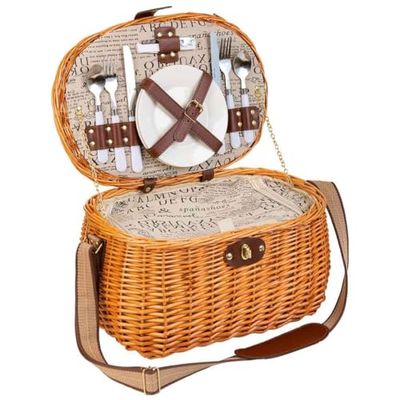 Cesta De Picnic 2 Servicios Marron