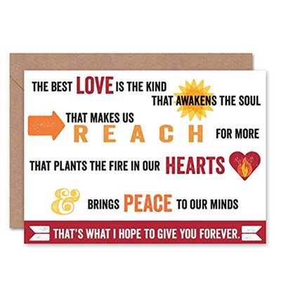 Wee Blue Coo 'AWAKEN SOUL FOREVER BIRTHDAY LOVE VALENTINES sztuka kartka z życzeniami prezent