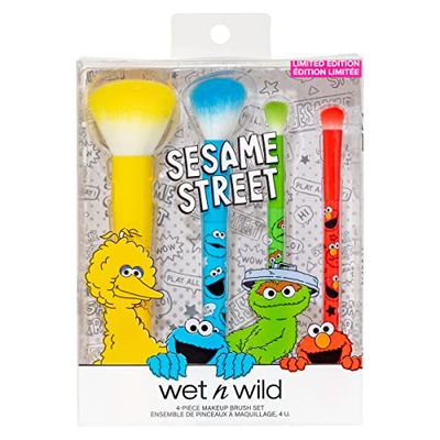 wet n wild Sesame Street Collection Sesame Street - Juego de brochas de maquillaje