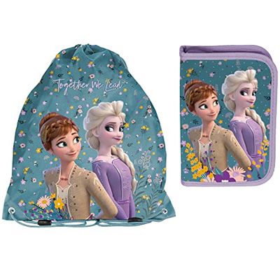 PASO Frozen Turquoise, Sac de Sport à Cordon Unisex Kids, 38 x 34 cm