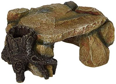 Trixie 8847 Meseta de roca con Tronco de árbol para decoración de Acuario, 25 cm