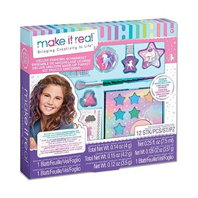 Make It Real 2902461 Unicorn Beauty Girls, Children, Make-Up Set, Cosmetic Kit