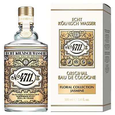 4711 Floral Collection Jasmine Eau de Cologne for Women 100ml - Delicate Fragrance with Soft Jasmine Floral Notes