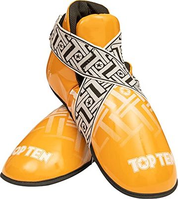 TopTen 3067-2102, Protezioni per i Piedi per Arti Marziali Unisex-Adulti, Giallo, XS