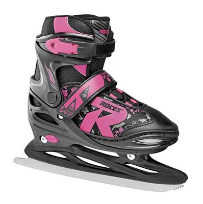 Roces Enfant Jokey Ice 2.0 Girl Patins glace r glables, Noir/fuchsia, 30-33 EU