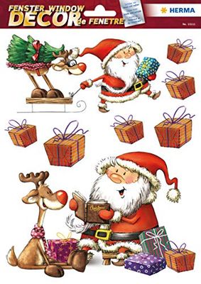 HERMA 15111 Lot de 8 autocollants pour fenêtre de Noël Motif jour de Saint-Nicolas