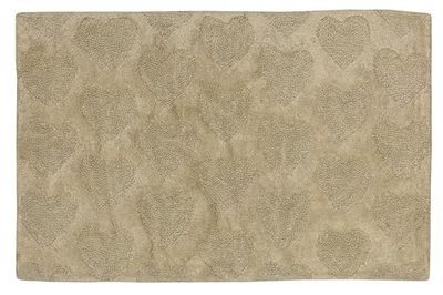 Jute & Co. Tapis de Bain Rome, Couleur, 100% Coton, Beige, Taille Unique