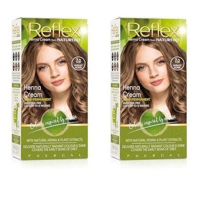 Naturtint Reflex Non-Permanent 7.0 Hazelnut Blonde 90ml (Pack of 2)
