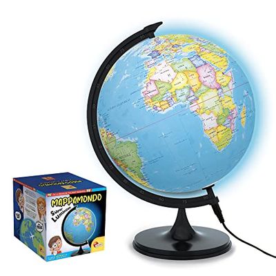 Lisciani Giochi I'm a Genius Il Mappamondo Luminoso, Colore Blu, 100101