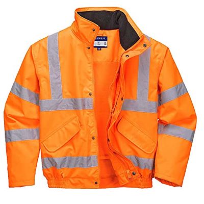 Portwest Hi-Vis Breathable Mesh Lined Jacket, Color: Orange, Size: XL, RT62ORRXL