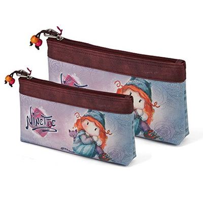 Forever Ninette Origin-Set de Dos Bolsas de Aseo, Multicolor, 26 x 15 cm