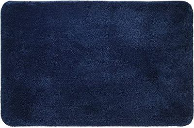 Sealskin Angora Alfombra de baño 60x90 cm Poliéster Azul oscuro