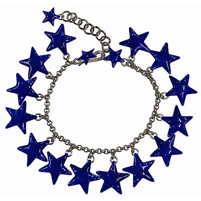 Bracciale Stelle | Smalti a cottura | Catena in acciaio chirurgico