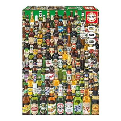 Educa - Puzzle de 1000 peças para adultos | cervejas. Medidas: 48 x 68 cm. Inclui o Fix Puzzle para pendurar uma vez concluída. 14 Anos (12736)
