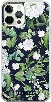 ERT GROUP mobiltelefonfodral för Iphone 12/12 PRO originalt och officiellt licensierat Babaco mönster Flowers 034 optimalt anpassad till formen på mobiltelefonen, fodral tillverkad av TPU-plast