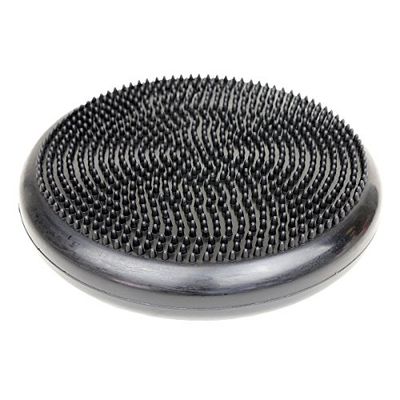 CanDo Balancekussen met noppenzak, zitkussen, oppompbaar, balansschijf, diameter 35 cm, zwart