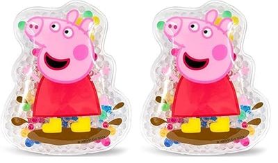 Peppa Pig Children’s Bruise Soother | Cooling Gel Pack for Bumps and Bruises | Re-usable | Cold Pack & Warm Use | Soothing and Fun to Bring Smiles Back Fast (Pack of 2)