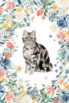 American Shorthair Silver Tabby Notebook – 120-Page Lined Cat Journal | Classic Silver Cat Design with Poem & Breed Origins | 6x9" Soft Cover for Cat Lovers: 120 Pages