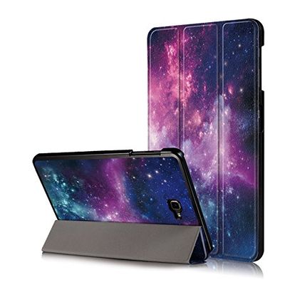 Xuanbeier Beschermhoes voor Samsung Galaxy Tab A 10,1 inch 2016 SM-T580/T585 (A6) Tablet beschermhoes met standfunctie en wekker/slaapfunctie, nevel