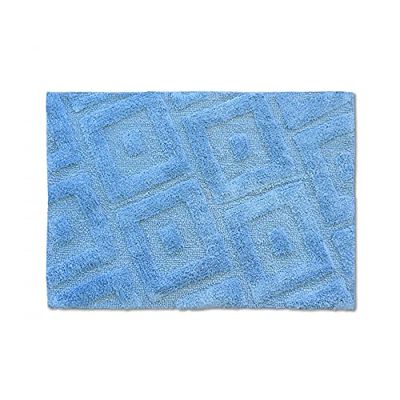 Home Passion Tapis de Bain Rectangulaire de Couleur Bleu Ciel, 100% Coton, 60x90 cm 1800 GR/M² - Qualité Supérieure