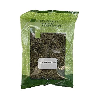 PLAMECA - Bolsa de Llanten con Hojas Trituradas, Planta Medicinal, para Infusión, Hierbas Vulnerarias y Calmantes, Función Diurética y Astringente, Antialérgicas - Envase con 50 gr