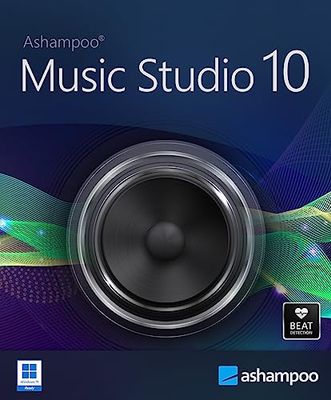 Ashampoo Music Studio 10 - Software de música para editar, convertir y mezclar archivos de audio | 1 Dispositivo | 1 Usuario | Código de activación PC enviado por email