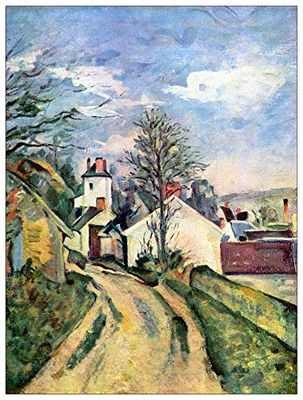 ArtPlaza TW92114 Cezanne Paul - House of Dr. Gachet decoratieve panelen, hout MDF, meerkleurig, 60x80 cm