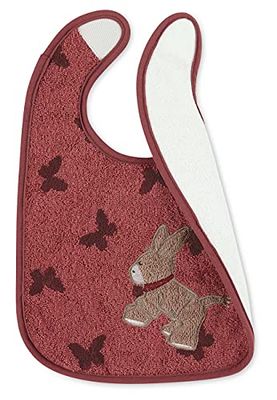 Bavoir en plastique avec fermeture Velcro Motif papillons Emmily