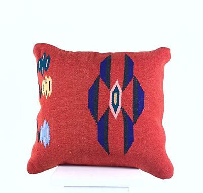 Kelim Cuscino 40x40 cm fatto a mano turco prodotto federe kilim dekorativo orientale etnici cuscino A531