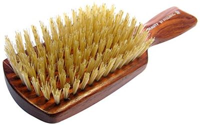 Freccia anello Rose legno Club Spazzola – griffkardaetsche, gebleichte setole di cinghiale, 18 cm, 8 file