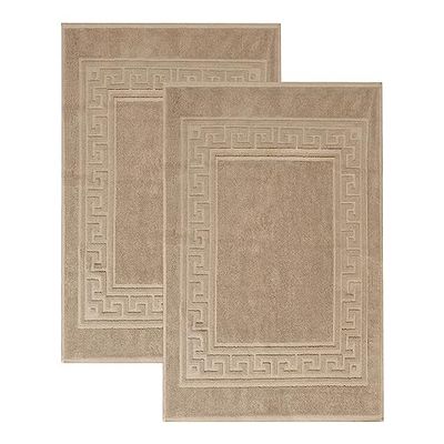 Superior - Ensemble de Tapis de Bain, 2 pièces, Coton, Taupe