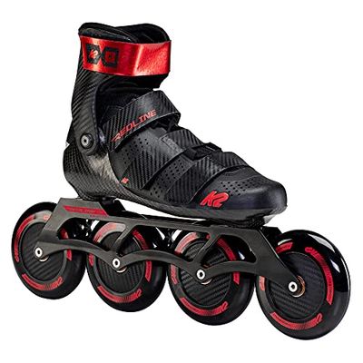 K2 Skates Unisex-Adult Pattini in linea REDLINE 110 black_red — black - red — EU: 39.5 (Mondo: 250 / cm: 25 / UK: 6 / US: 7) — 30F0195