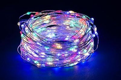 PARTENOPE Multicolor 100-serien MICROLED A Batt 10 m som bilden visar