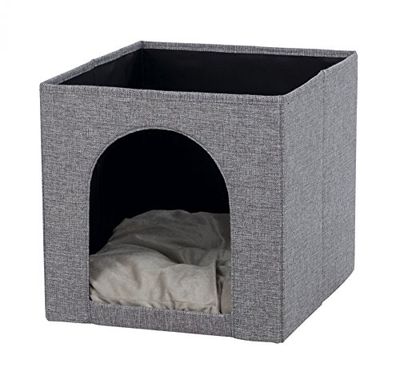 Trixie 44087 Cuccia da scaffale Ella, da 33 x 33 x 37 cm, di Colore Grigio