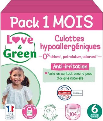 Love & Green Hipoalergiczne i ekologiczne majtki T6 x 26