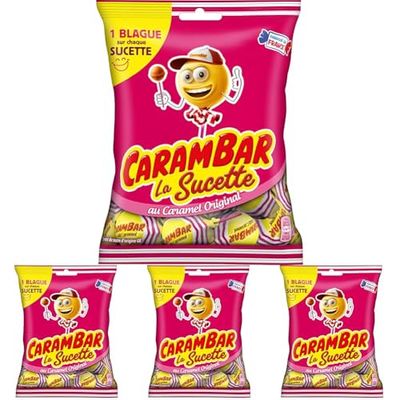 Carambar Bonbon Sucettes Caramel 84 g (Lot de 4)