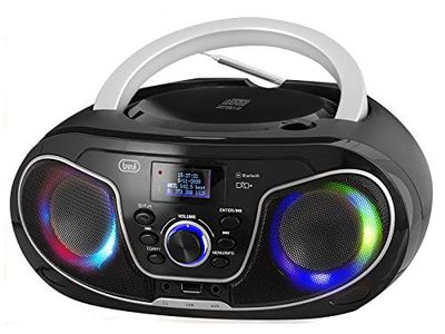 Trevi CMP 588 Dab stéréo Portable avec Radio Dab/Dab+ et FM avec RDS, écran Dot Matrix Haute lisibilité, CD, Mp3, USB, AUX-in, Bluetooth, Prise Casque