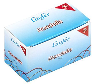 Läufer 50645 élastiques Rondella No. 13, diamètre 85 mm, carton de 50g, rouge, particulièrement durable