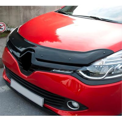 Oneway Bonnet Protector compatible with Renault Clio D 2012-2019 - Gloss black