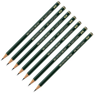 FABER-CASTELL 205070 - Set de crayons Castell 9000, dureté 2B, 6 pièces