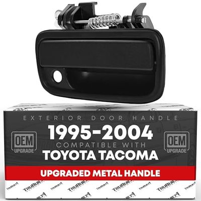 T1A Metal Upgrade Black Exterior Outside Front Right Passenger Side Door Handle Replacement for 1995-2004 Tacoma T1A-69210-35020-METAL