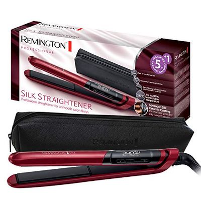 Remington Stijltang Silk (Keramische Coating Voor Moeiteloos Steilen, Digitaal display, Temperatuur-boost) S9600