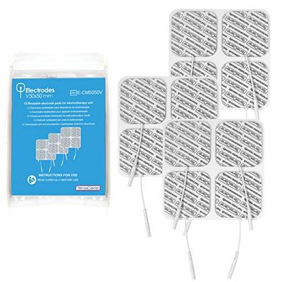 TensCare - Lot de 12 Électrodes - 50 x 50 mm E-CM5050V