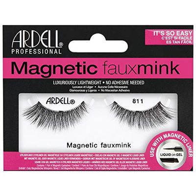 Ardell Pestañas Postizas Magnéticas | Magnetic Faux Mink 811 | Glamurosas y ligeras | No necesitan adhesivo - Usar con Eyeliner Magnético