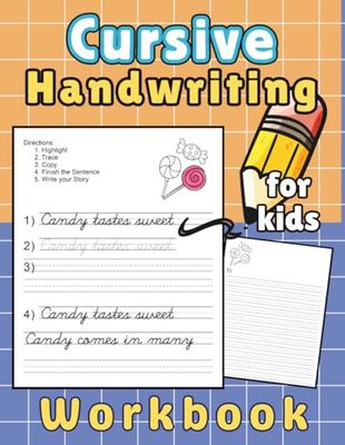 Cursive Handwriting Workbook for kids: Sentence Writing practice with sight words, grades 1-2, Read and Write